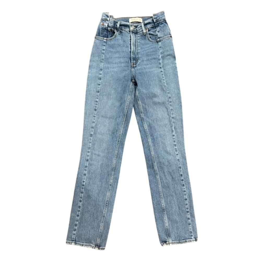 Abercrombie & Fitch Blue Straight Leg Jeans